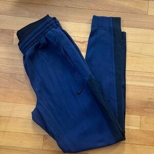 Nike Navy and Black Track Pants